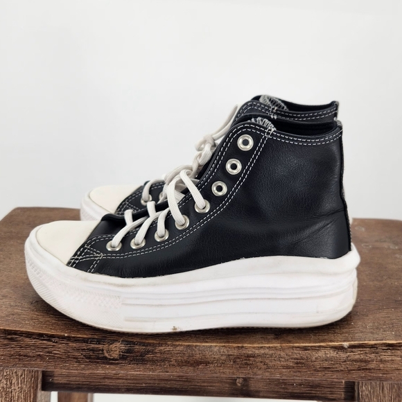 Converse Chuck Taylor All Star Move Platform in Black - Picture 1 of 8